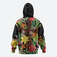 Mahalo Hawaii Ho'oponopono Pule Zip Hoodie Polynesian Pattern Cross LT7 - Polynesian Pride