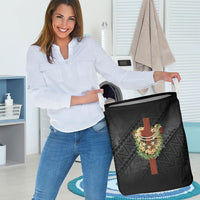 Hawaii Ka Pule a ka Haku Memorial Laundry Basket Flower Lei Cross - Black LT7 - Polynesian Pride