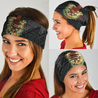 Hawaii Ka Pule a ka Haku Memorial Neck Gaiter Flower Lei Cross - Black LT7 - Polynesian Pride