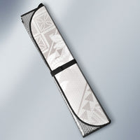 Hawaii Ka Pule a ka Haku Memorial Auto Sun Shade Flower Lei Cross - Ivory White LT7 - Polynesian Pride