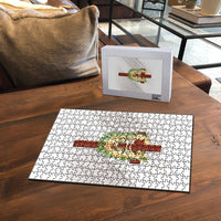 Hawaii Ka Pule a ka Haku Memorial Puzzle Flower Lei Cross - Ivory White LT7 - Polynesian Pride