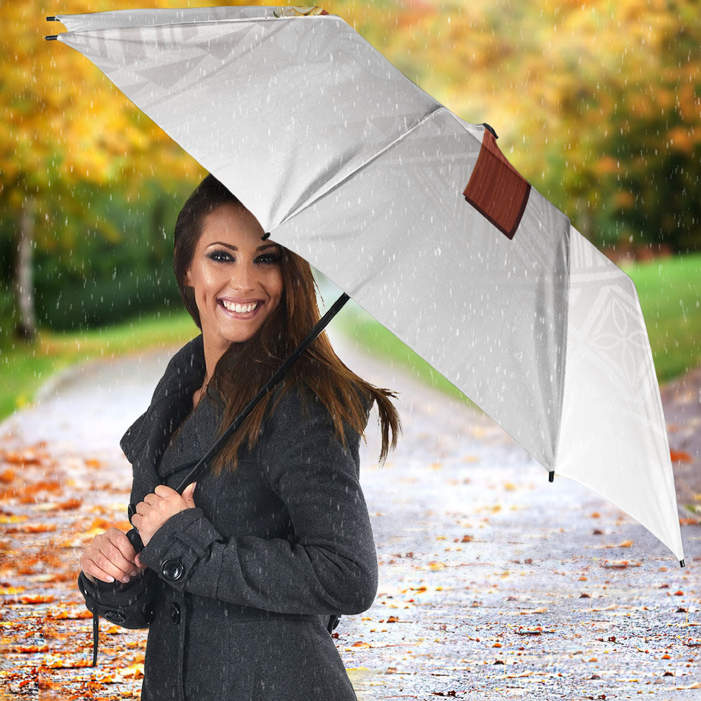 Hawaii Ka Pule a ka Haku Memorial Umbrella Flower Lei Cross - Ivory White LT7 - Polynesian Pride