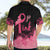 Polynesian Hawaiian Shirt Plumeria Breast Cancer Awareness Survivor Ribbon Pink LT7 - Polynesian Pride