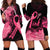 Polynesian Hoodie Dress Plumeria Breast Cancer Awareness Survivor Ribbon Pink LT7 - Polynesian Pride