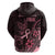 Polynesian Hoodie Breast Cancer RIbbon Butterfly Mix Plumeria Curves Pink LT7 - Polynesian Pride