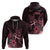 Polynesian Hoodie Breast Cancer RIbbon Butterfly Mix Plumeria Curves Pink LT7 - Polynesian Pride