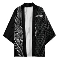 New Zealand Ta Moko Silver Fern Kimono Taniko Taniwha Motifs