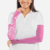 New Zealand Ta Moko Silver Fern Pink Arm Sleeves Taniko Taniwha Motifs