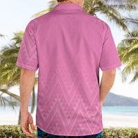 New Zealand Ta Moko Silver Fern Pink Hawaiian Shirt Taniko Taniwha Motifs