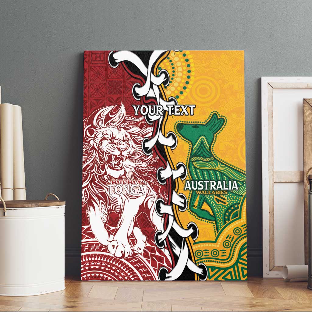 Mate Ma'a Tonga Vs Australia Rugby Personalized Canvas Wall Art Special Mascots