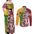 Mate Ma'a Tonga Vs Australia Rugby Personalized Couples Matching Off Shoulder Maxi Dress and Long Sleeve Button Shirt Special Mascots