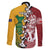 Mate Ma'a Tonga Vs Australia Rugby Personalized Family Matching Off Shoulder Short Dress and Hawaiian Shirt Special Mascots