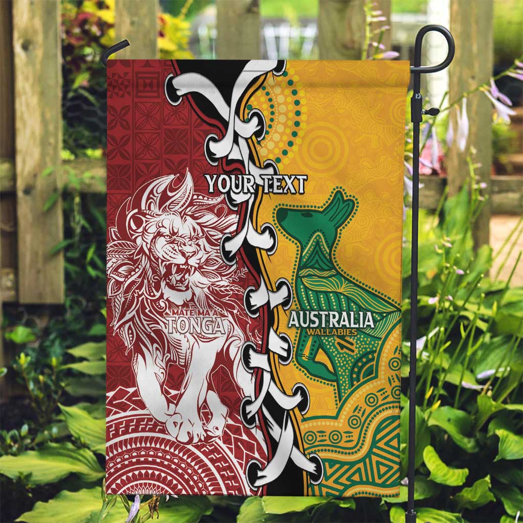 Mate Ma'a Tonga Vs Australia Rugby Personalized Garden Flag Special Mascots