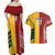 Australia - Tonga Rugby Custom Couples Matching Off Shoulder Maxi Dress and Hawaiian Shirt Minimalist Dynamic