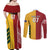 Australia - Tonga Rugby Custom Couples Matching Off Shoulder Maxi Dress and Long Sleeve Button Shirt Minimalist Dynamic