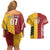 Australia - Tonga Rugby Custom Couples Matching Off Shoulder Short Dress and Hawaiian Shirt Minimalist Dynamic