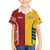 Australia - Tonga Rugby Custom Family Matching Puletasi and Hawaiian Shirt Minimalist Dynamic