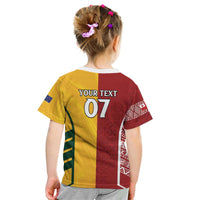 Australia - Tonga Rugby Custom Kid T Shirt Minimalist Dynamic