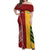 Australia - Tonga Rugby Custom Off Shoulder Maxi Dress Minimalist Dynamic