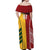 Australia - Tonga Rugby Custom Off Shoulder Maxi Dress Minimalist Dynamic