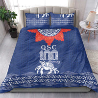 Queen Salote College 100 Years Anniversary Bedding Set Tonga QSC Royal Blue - Polynesian Pride