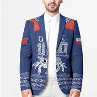 Queen Salote College 100 Years Anniversary Personalized Blazer Tonga QSC Royal Blue - Polynesian Pride