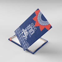 Queen Salote College 100 Years Anniversary Canvas Wall Art Tonga QSC Royal Blue - Polynesian Pride