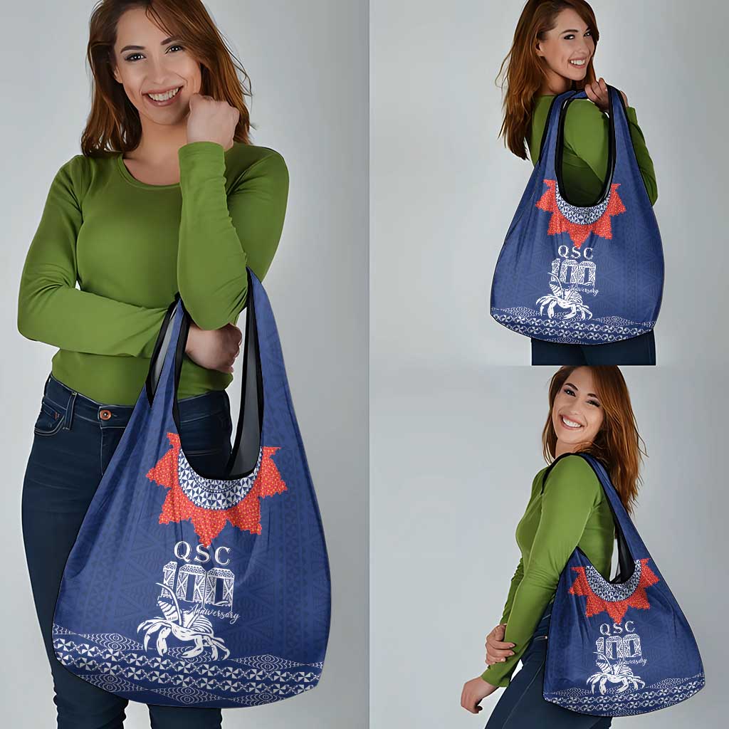 Queen Salote College 100 Years Anniversary Grocery Bag Tonga QSC Royal Blue - Polynesian Pride