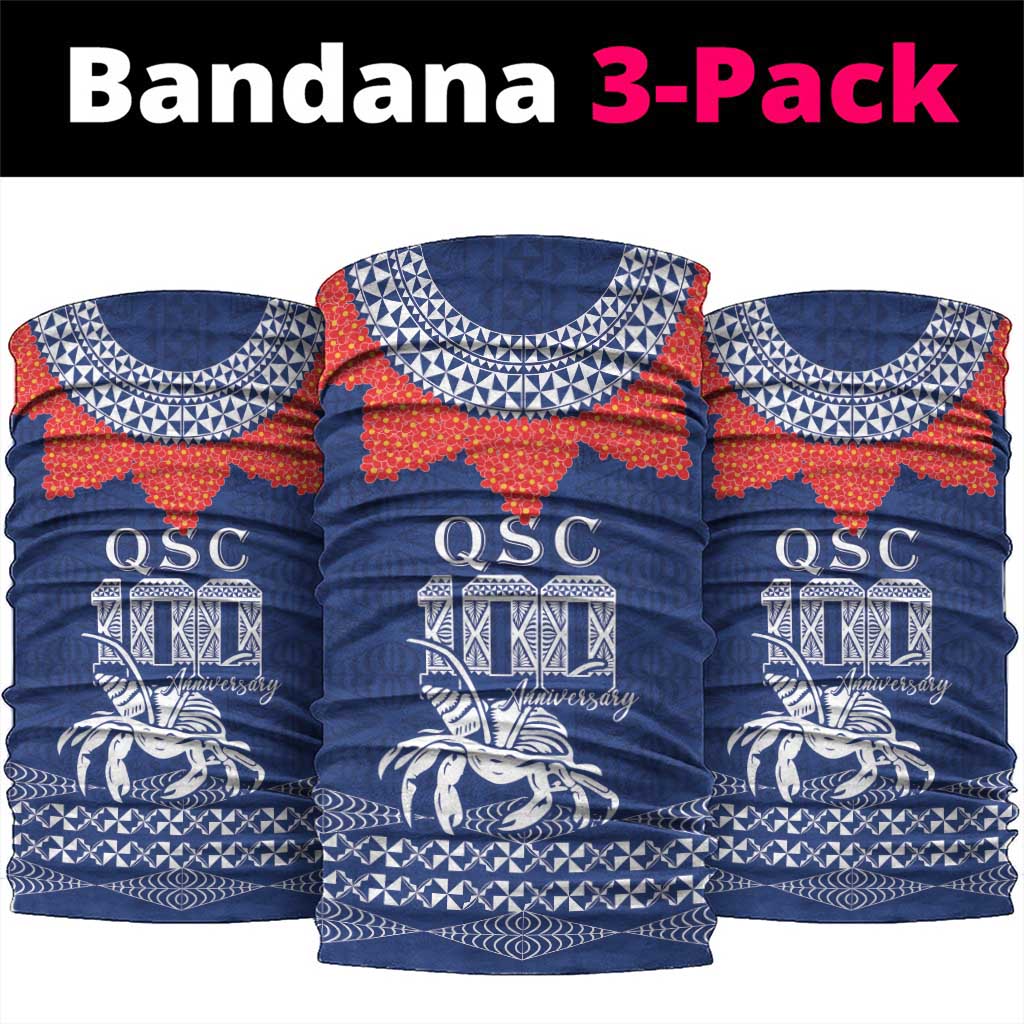 Queen Salote College 100 Years Anniversary Neck Gaiter Tonga QSC Royal Blue - Polynesian Pride