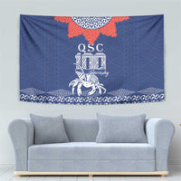 Queen Salote College 100 Years Anniversary Tapestry Tonga QSC Royal Blue - Polynesian Pride