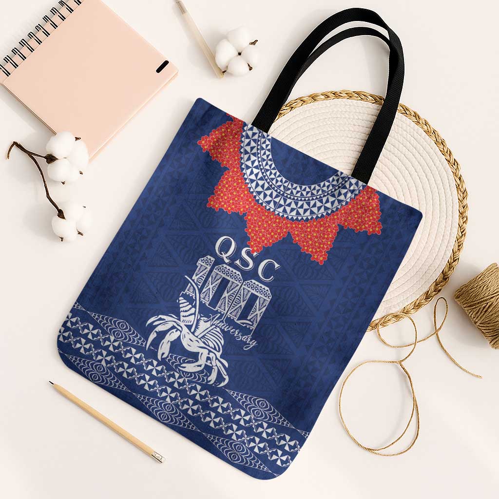 Queen Salote College 100 Years Anniversary Tote Bag Tonga QSC Royal Blue - Polynesian Pride