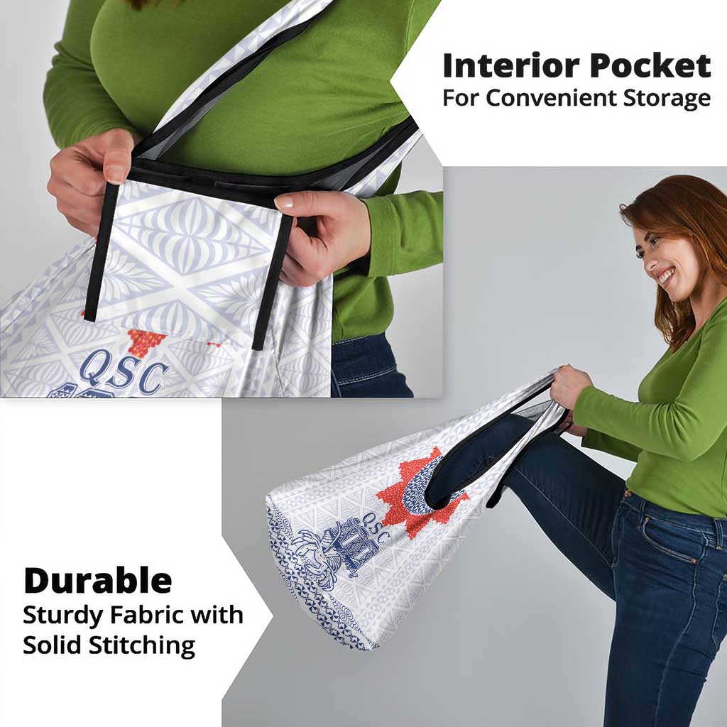 Queen Salote College 100 Years Anniversary Grocery Bag Tonga QSC White - Polynesian Pride