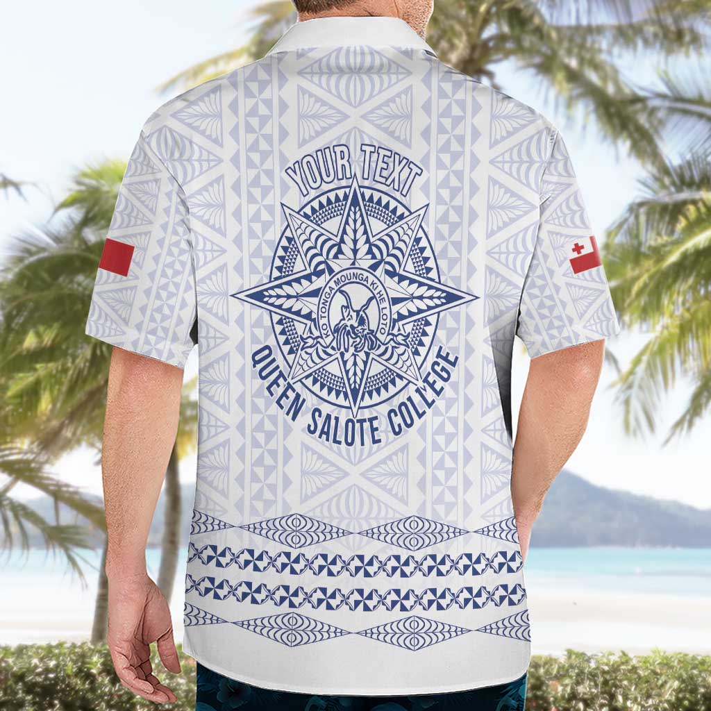 Queen Salote College 100 Years Anniversary Personalized Hawaiian Shirt Tonga QSC White - Polynesian Pride