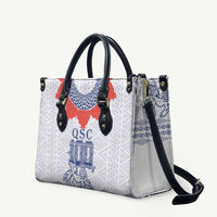 Queen Salote College 100 Years Anniversary Leather Bag Tonga QSC White - Polynesian Pride