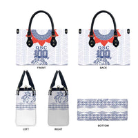 Queen Salote College 100 Years Anniversary Leather Bag Tonga QSC White - Polynesian Pride