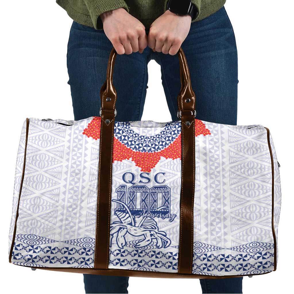 Queen Salote College 100 Years Anniversary Travel Bag Tonga QSC White - Polynesian Pride
