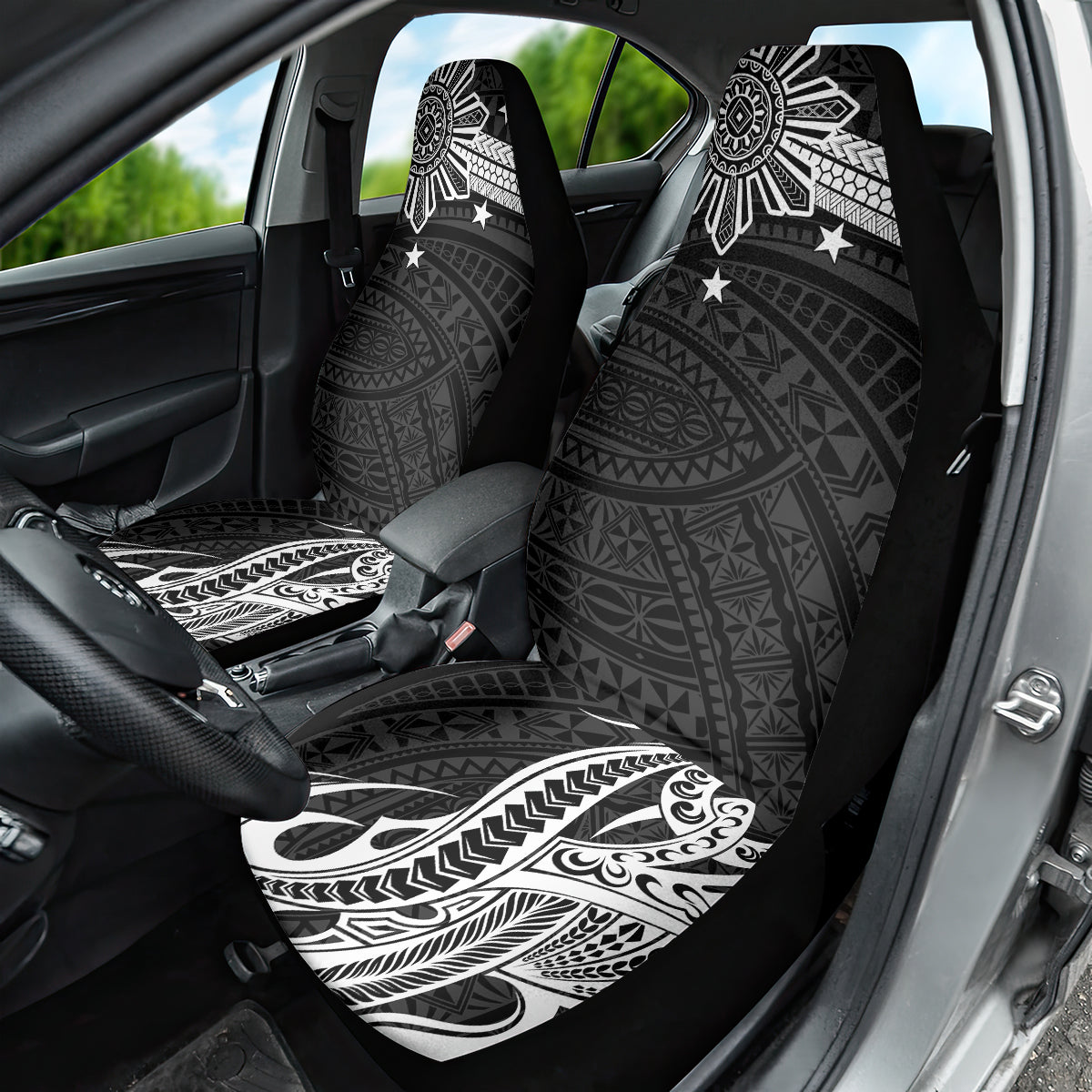Personalised Philippines Car Seat Cover Tribal Sun LT7 - Polynesian Pride
