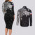 Personalised Philippines Couples Matching Long Sleeve Bodycon Dress and Long Sleeve Button Shirt Tribal Sun LT7 - Polynesian Pride