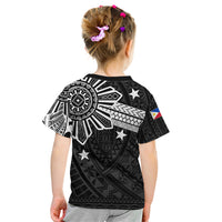 Personalised Philippines Kid T Shirt Tribal Sun LT7 - Polynesian Pride