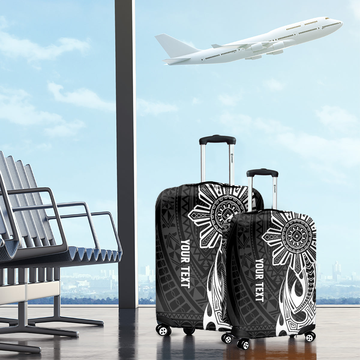 Personalised Philippines Luggage Cover Tribal Sun LT7 - Polynesian Pride