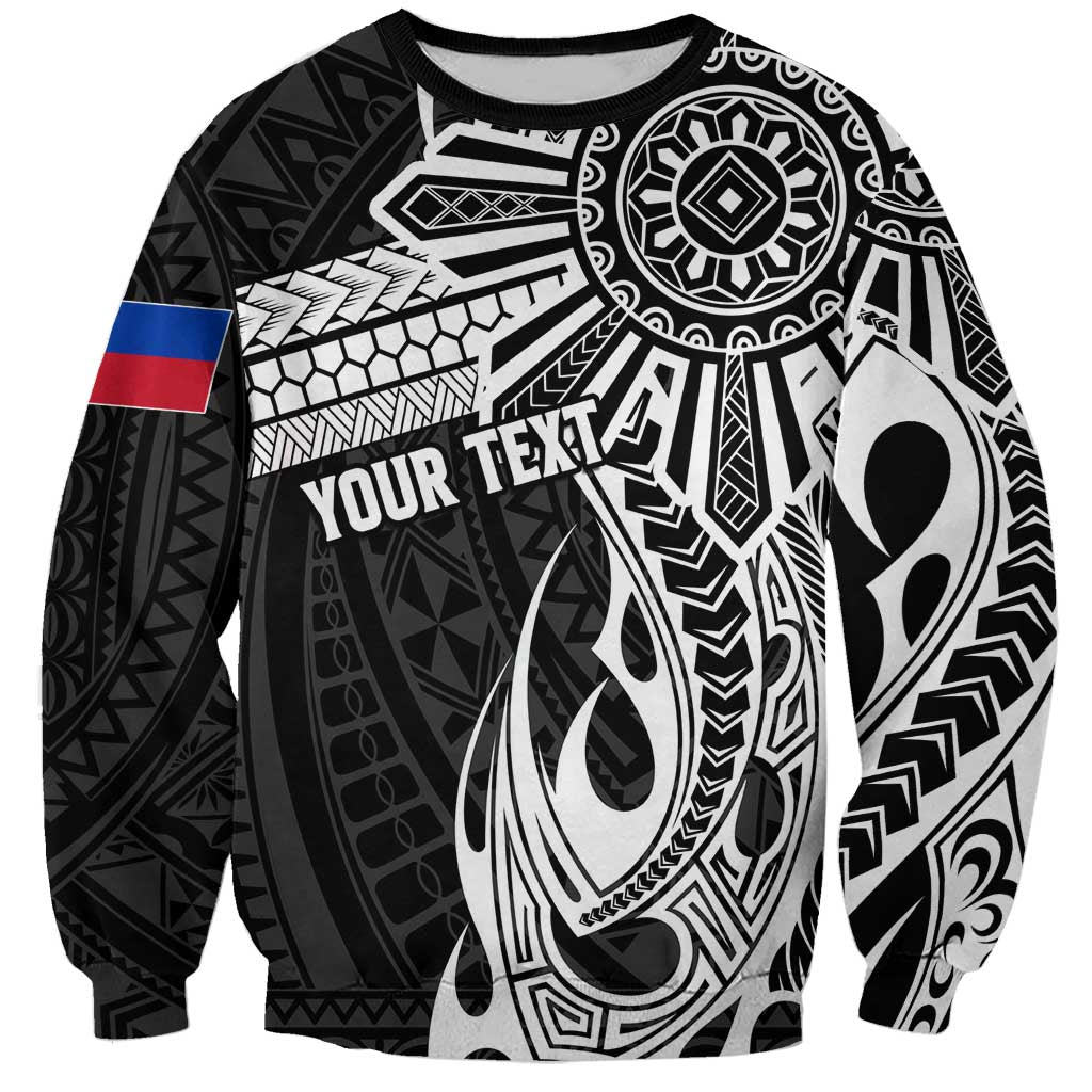 Personalised Philippines Sweatshirt Tribal Sun LT7
