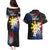 Personalised Philippines Tribal Couples Matching Puletasi Dress and Hawaiian Shirt Mix Plumeria - Flag Colors LT7 - Polynesian Pride