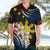 Personalised Philippines Tribal Hawaiian Shirt Mix Plumeria - Flag Colors LT7 - Polynesian Pride