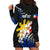 Personalised Philippines Tribal Hoodie Dress Mix Plumeria - Flag Colors LT7 - Polynesian Pride