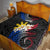 Personalised Philippines Tribal Quilt Mix Plumeria - Flag Colors LT7 - Polynesian Pride