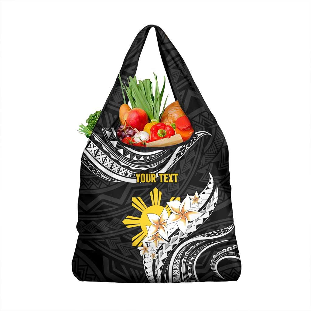Personalised Philippines Tribal Grocery Bag Mix Plumeria