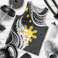 Personalised Philippines Tribal Men Tank Top Mix Plumeria LT7 - Polynesian Pride