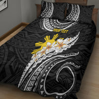 Personalised Philippines Tribal Quilt Bed Set Mix Plumeria LT7 - Polynesian Pride