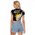 Personalised Philippines Tribal Raglan Cropped T Shirt Mix Plumeria LT7 - Polynesian Pride