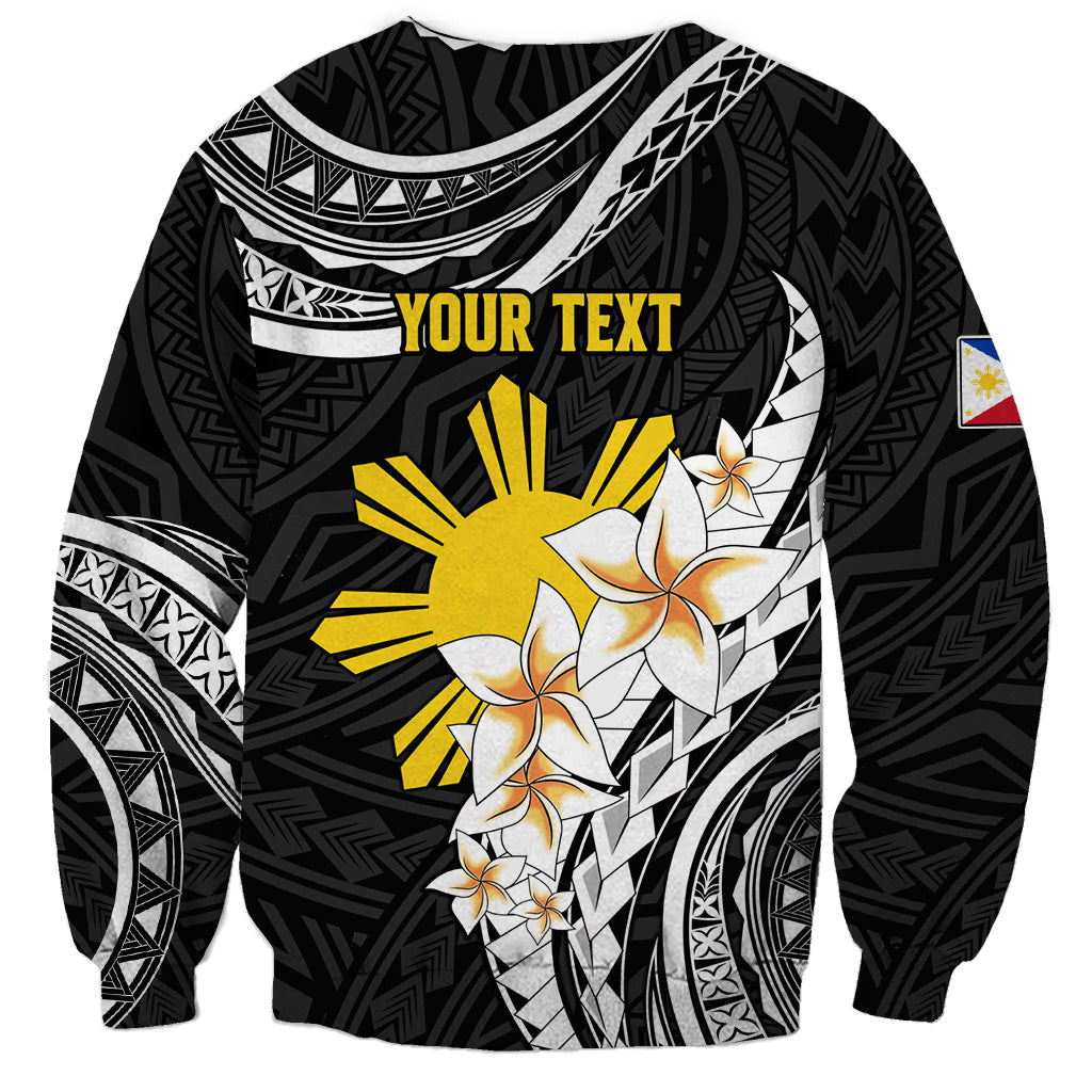 Personalised Philippines Tribal Sweatshirt Mix Plumeria LT7 - Polynesian Pride